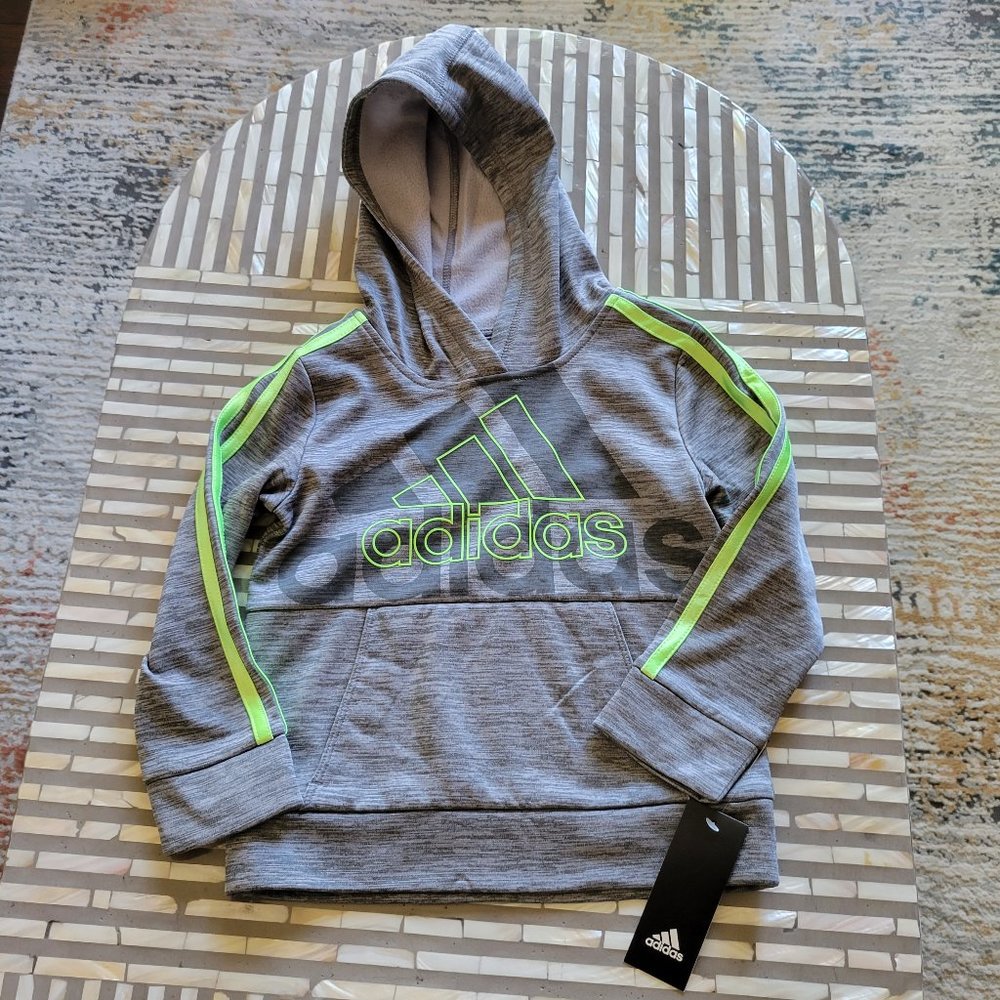 Adidas Boys Hooded Active Shirt, Size 4